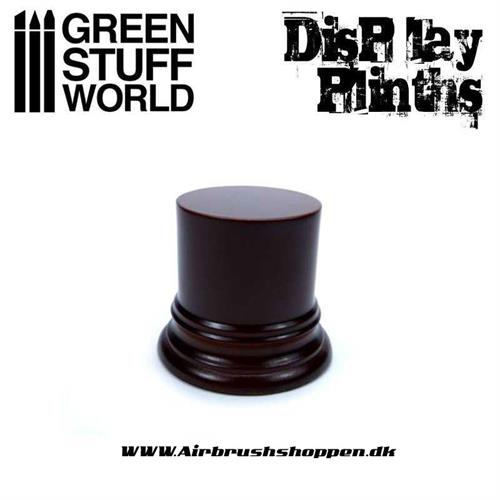 Round Display Plinth 4.5 cm 50mm  - Hazelnut Brown - GSW